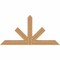 Ekena Millwork Saratoga Timber Gable Bracket, Western Red Cedar, 72"W x 36"H x 5 1/2"D x 5 1/2"F, 12/12 Pitch GBW072X36X0606SAR00SWR - alternate 1